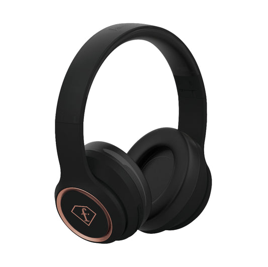 Fashion TV Noise Cancellation Wireless Headphones – Black Rose
