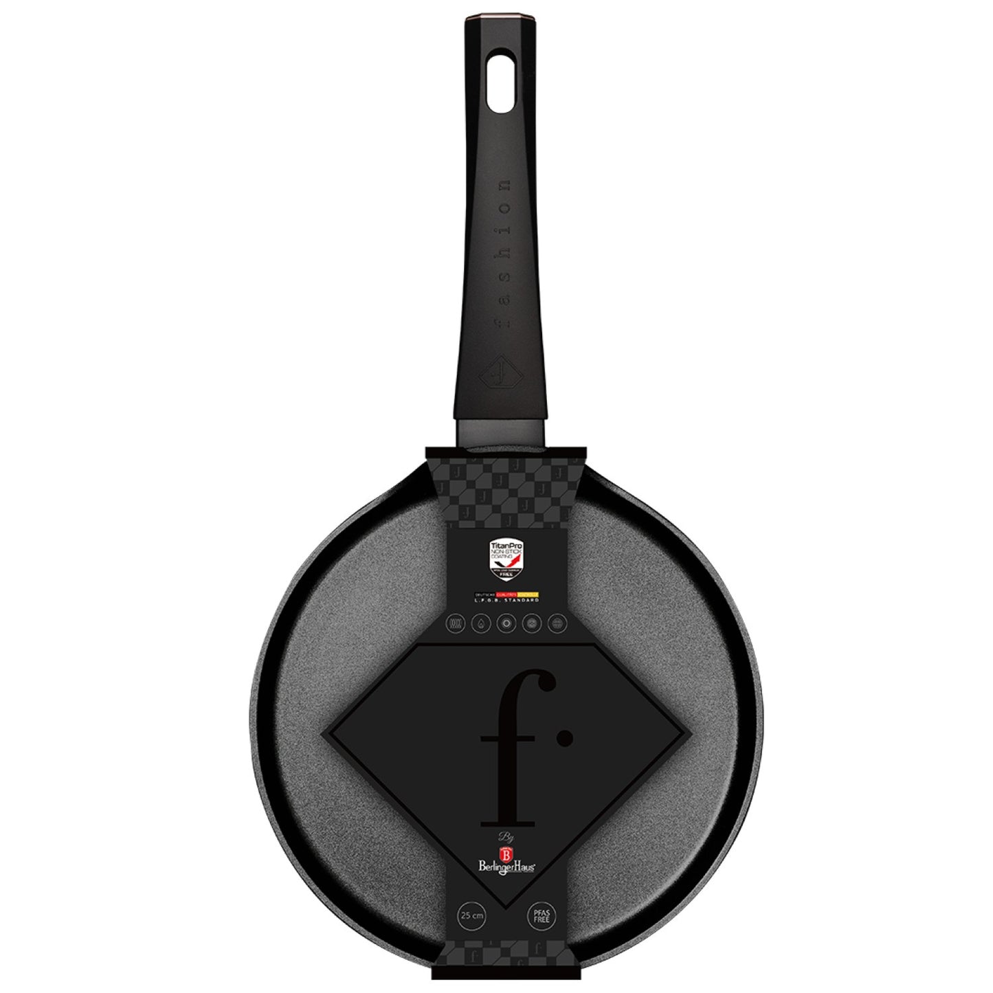 Fashion By Berlinger Haus 25cm TitanPro Non-Stick Pancake Pan - Matte Black