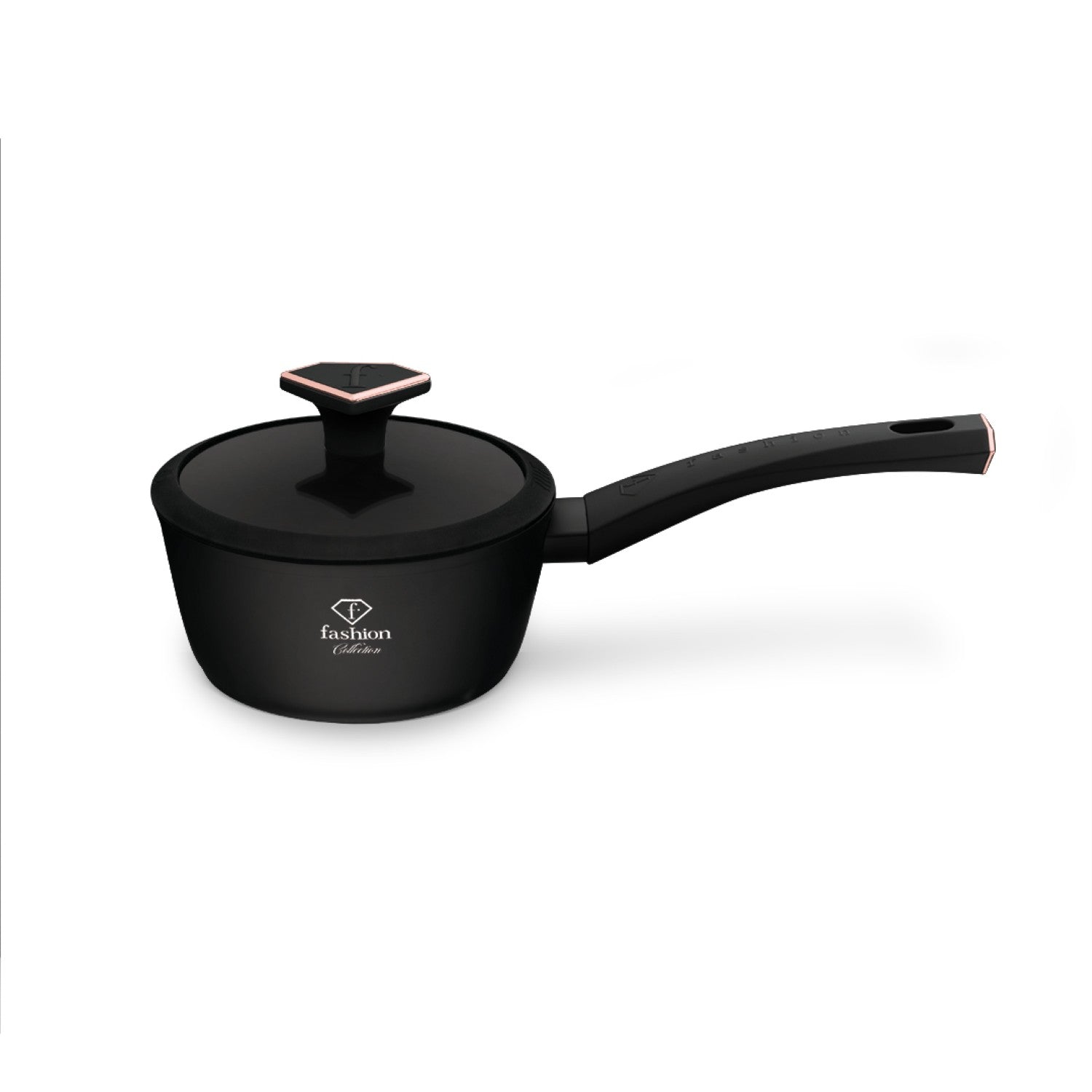 Fashion By Berlinger Haus 16cm TitanPro Non-Stick Sauce Pan with Lid - Matte Black