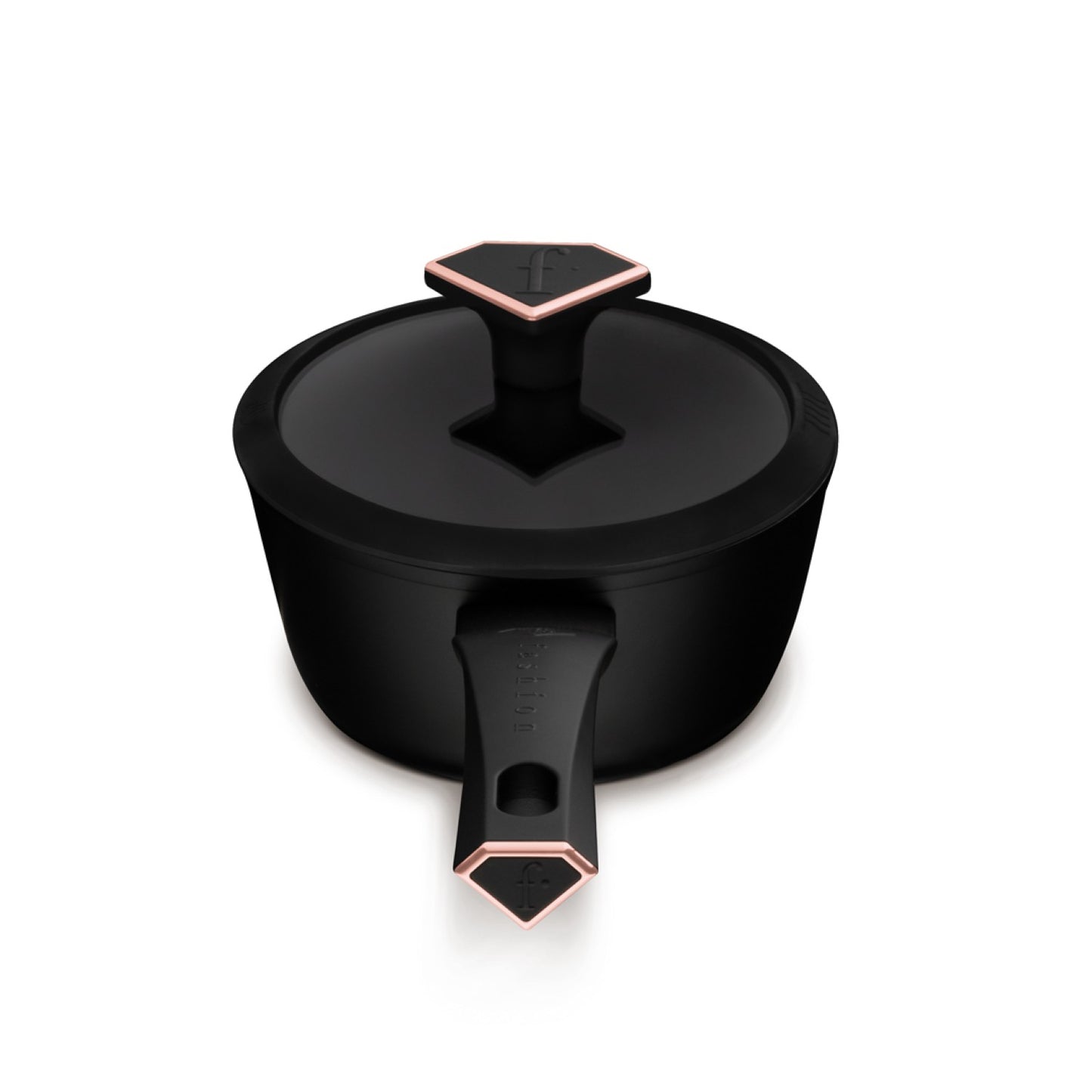 Fashion By Berlinger Haus 16cm TitanPro Non-Stick Sauce Pan with Lid - Matte Black