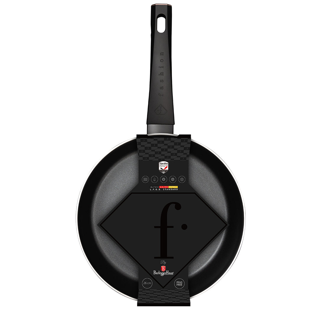 Fashion By Berlinger Haus 26cm Titan Pro Non-Stick Flip Frypan - Black Rose