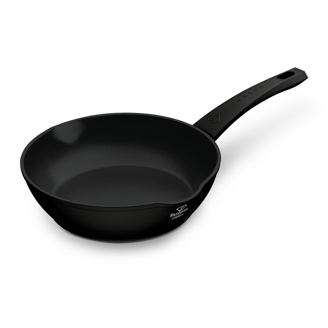 Fashion By Berlinger Haus 24cm Titan Pro Non-Stick Deep Frypan - Black Rose