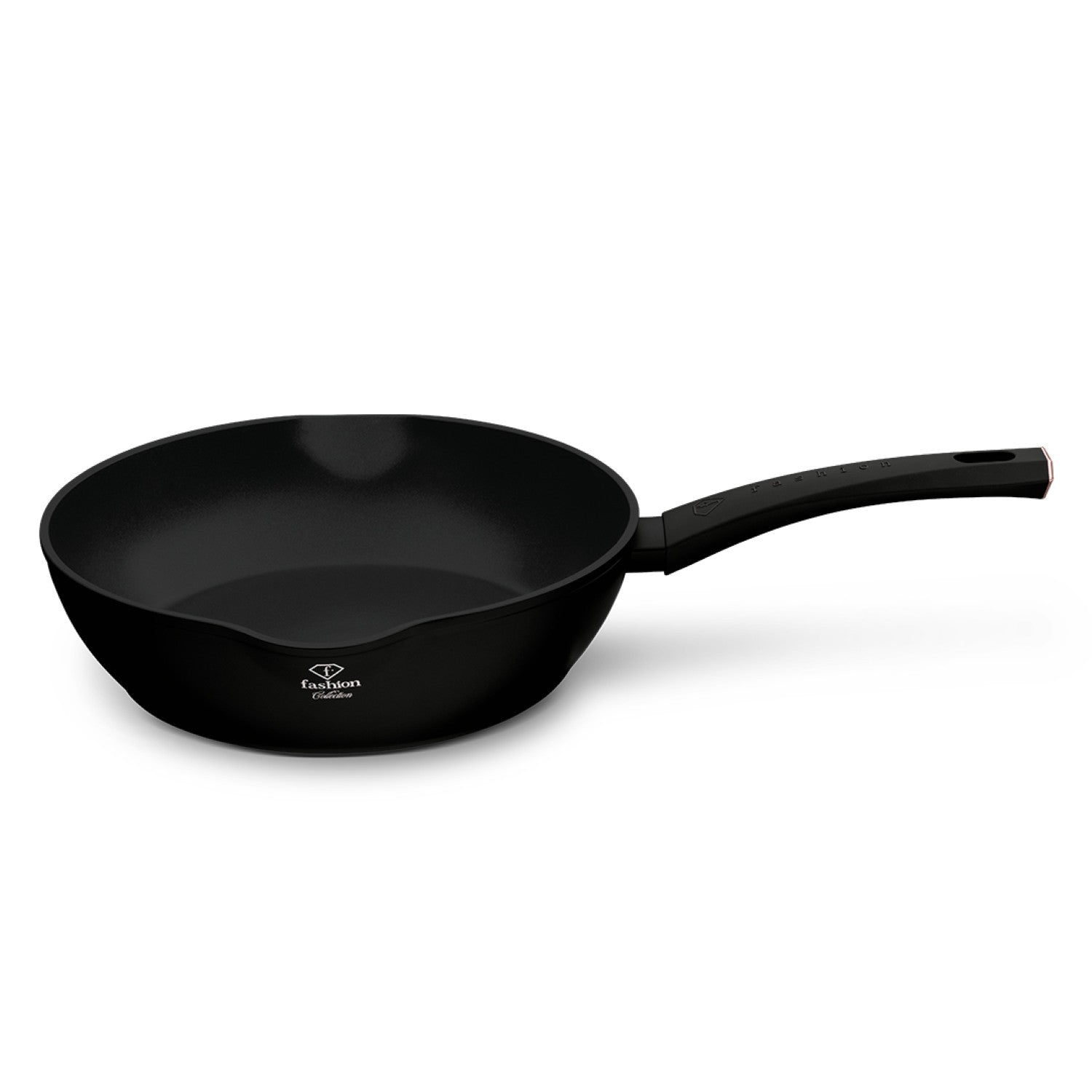 Fashion By Berlinger Haus 28cm TitanPro Non-Stick Deep Frypan - Matte Black
