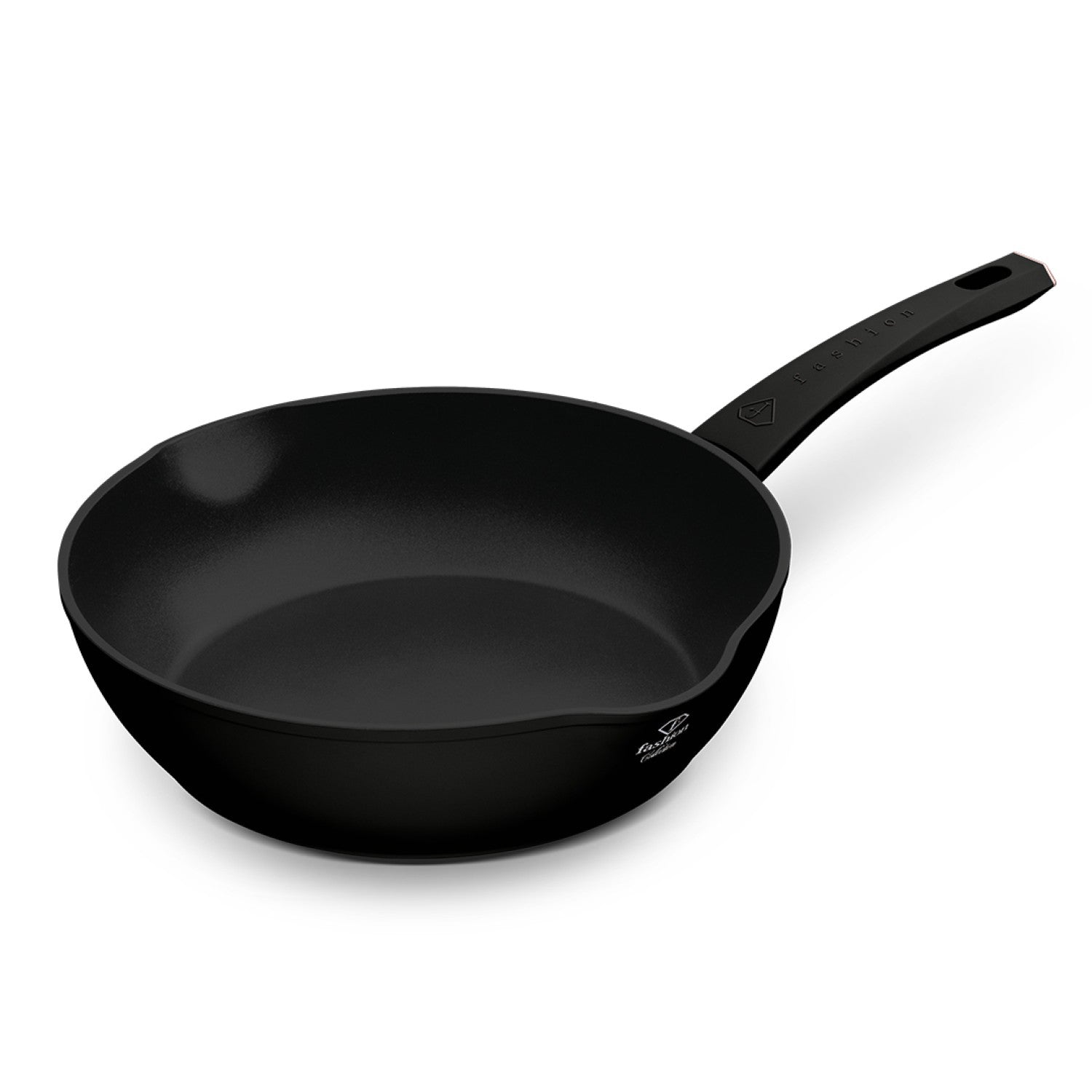 Fashion By Berlinger Haus 28cm TitanPro Non-Stick Deep Frypan - Matte Black