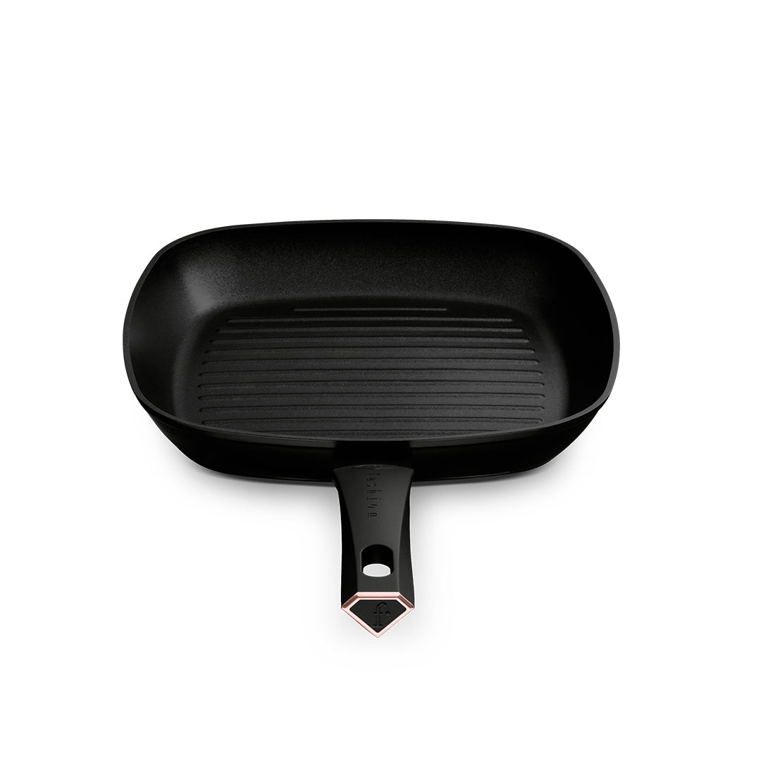 Fashion By Berlinger Haus 28cm Titan Pro Non-Stick Grill Pan - Black Rose
