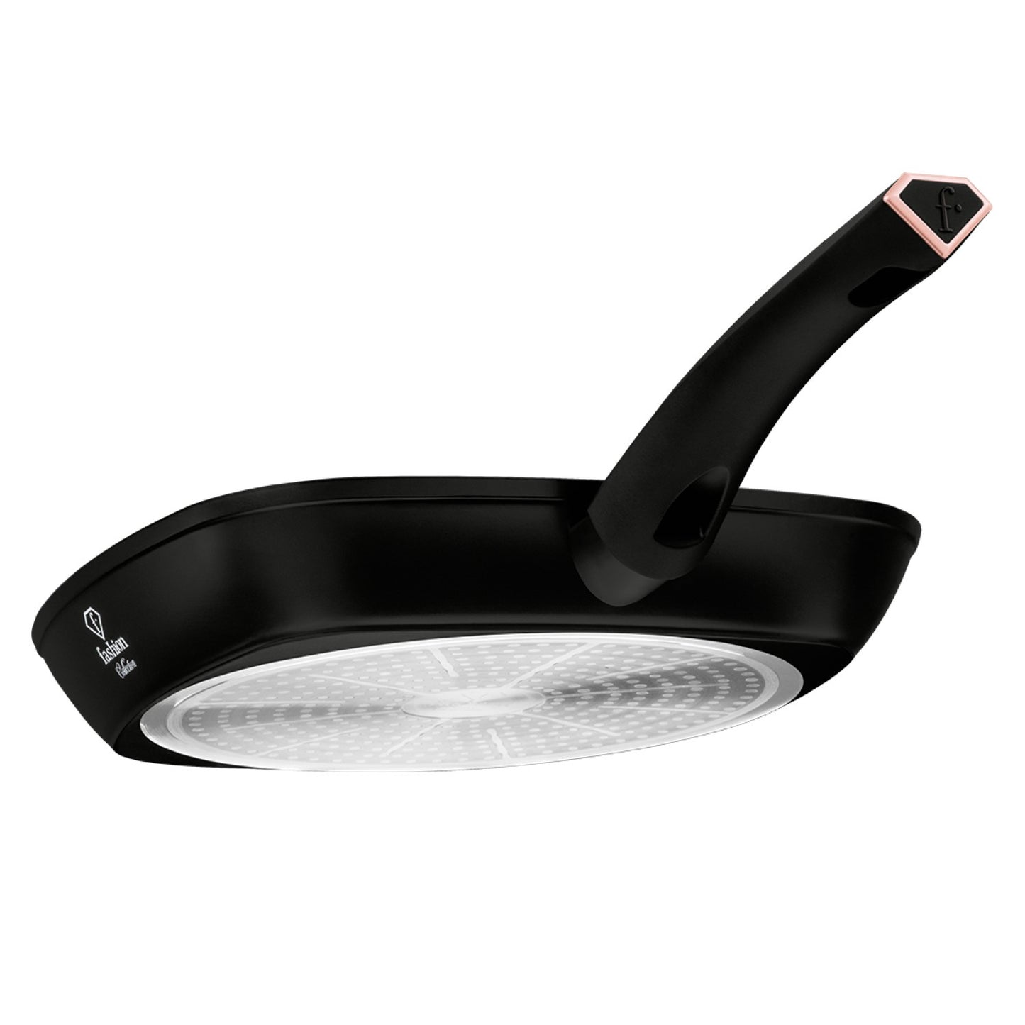 Fashion By Berlinger Haus 28cm TitanPro Non-Stick Grill Pan - Matte Black