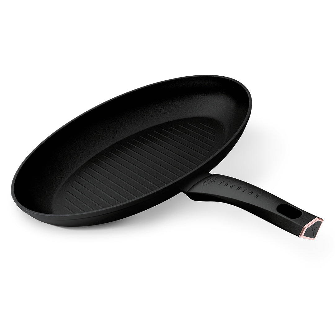 Fashion By Berlinger Haus 35cm Titan Pro Non-Stick Fish Pan - Black Rose