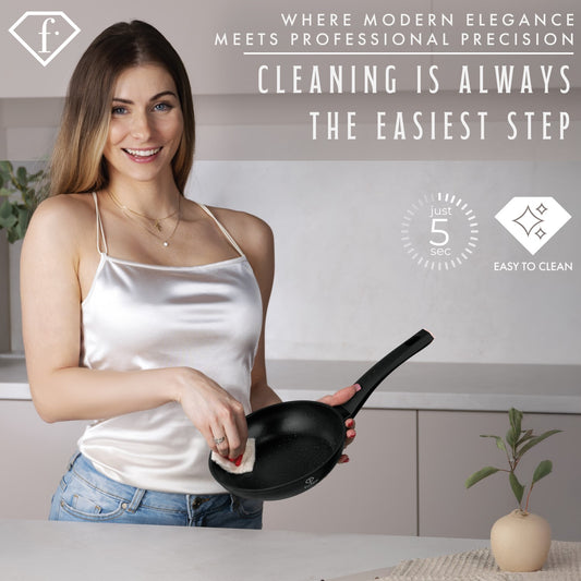 Fashion By Berlinger Haus 10 Piece TitanPro Non-Stick Cookware Set - Matte Black