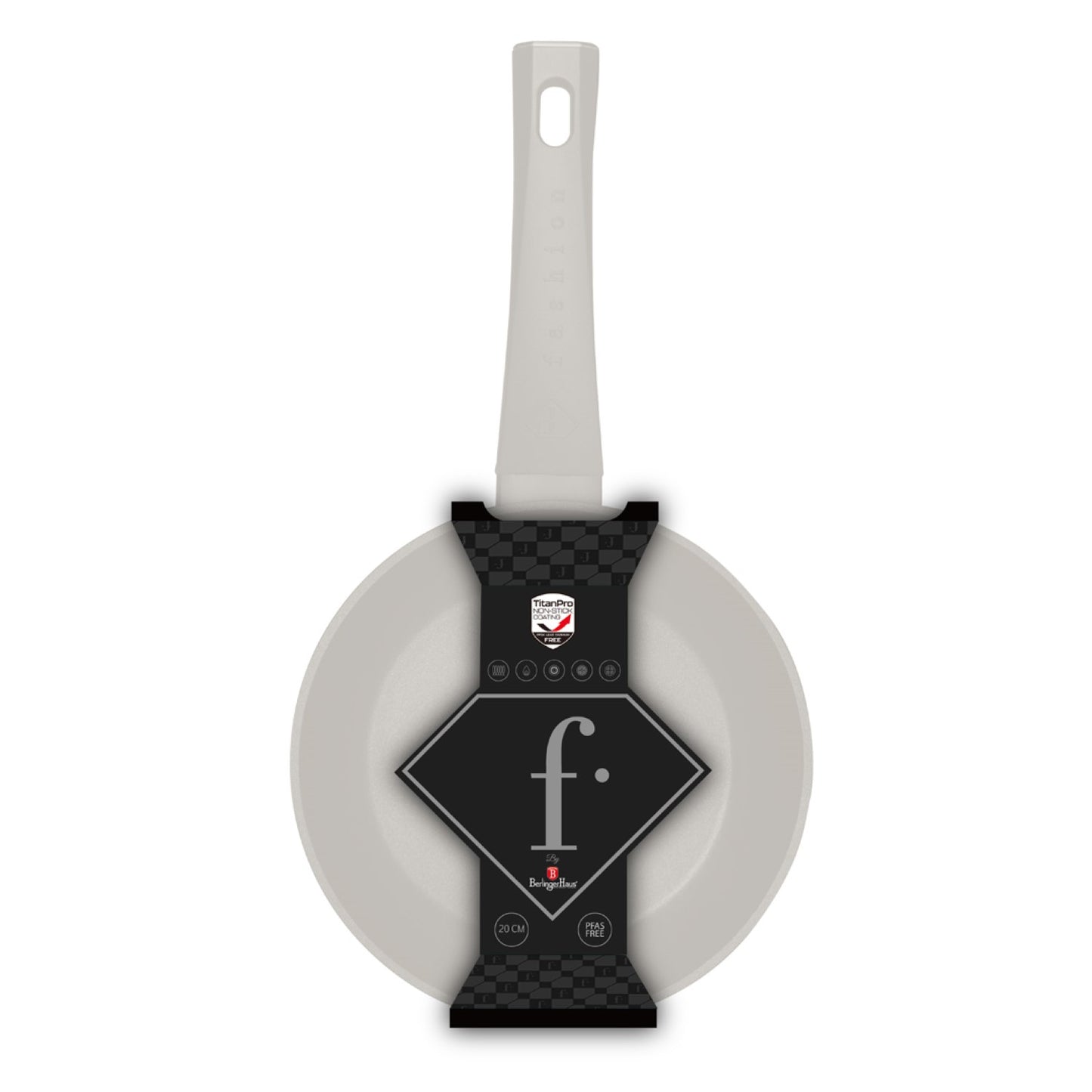 Fashion By Berlinger Haus 20cm TitanPro Non-Stick Frypan - Cream