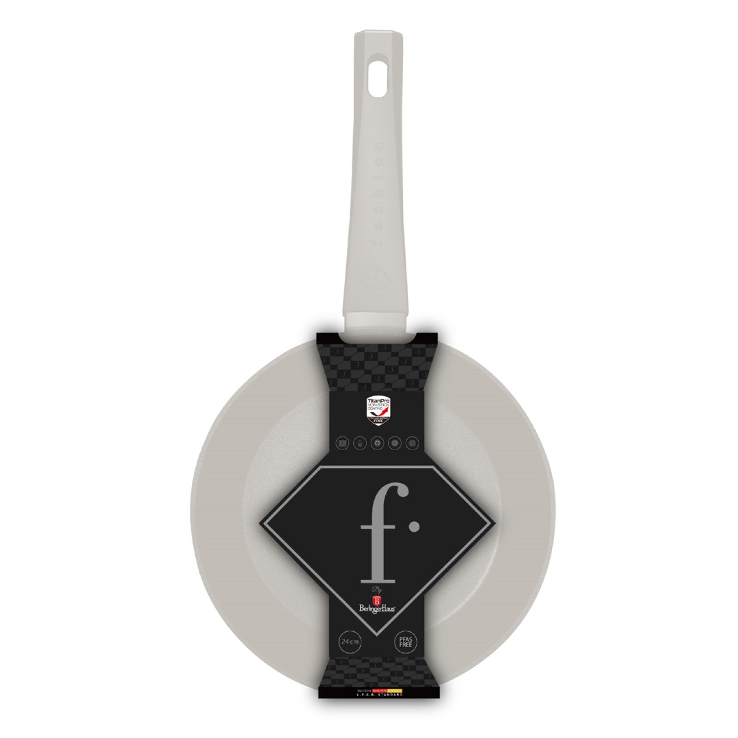 Fashion By Berlinger Haus 24cm TitanPro Non-Stick Frypan - Cream