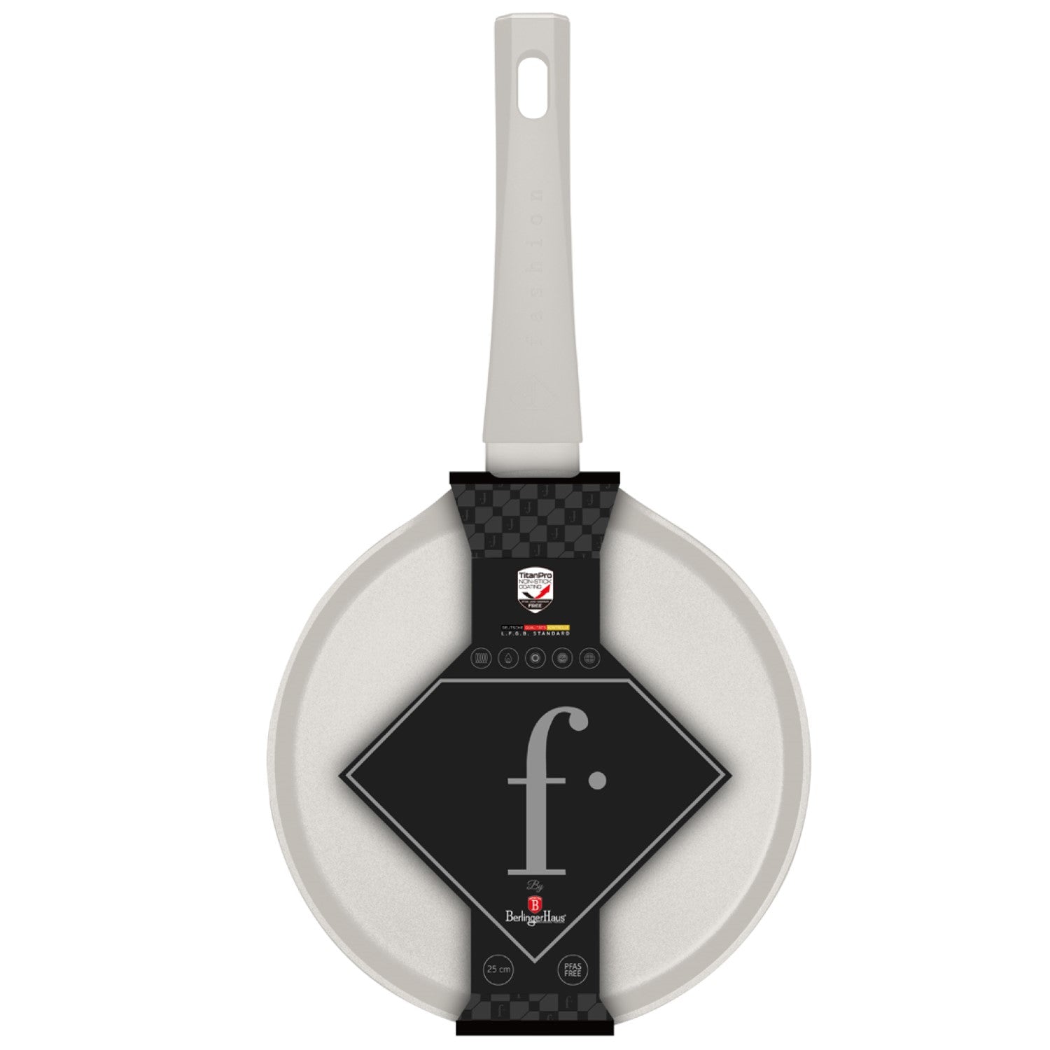 Fashion By Berlinger Haus 25cm TitanPro Non-Stick Pancake Pan - Cream