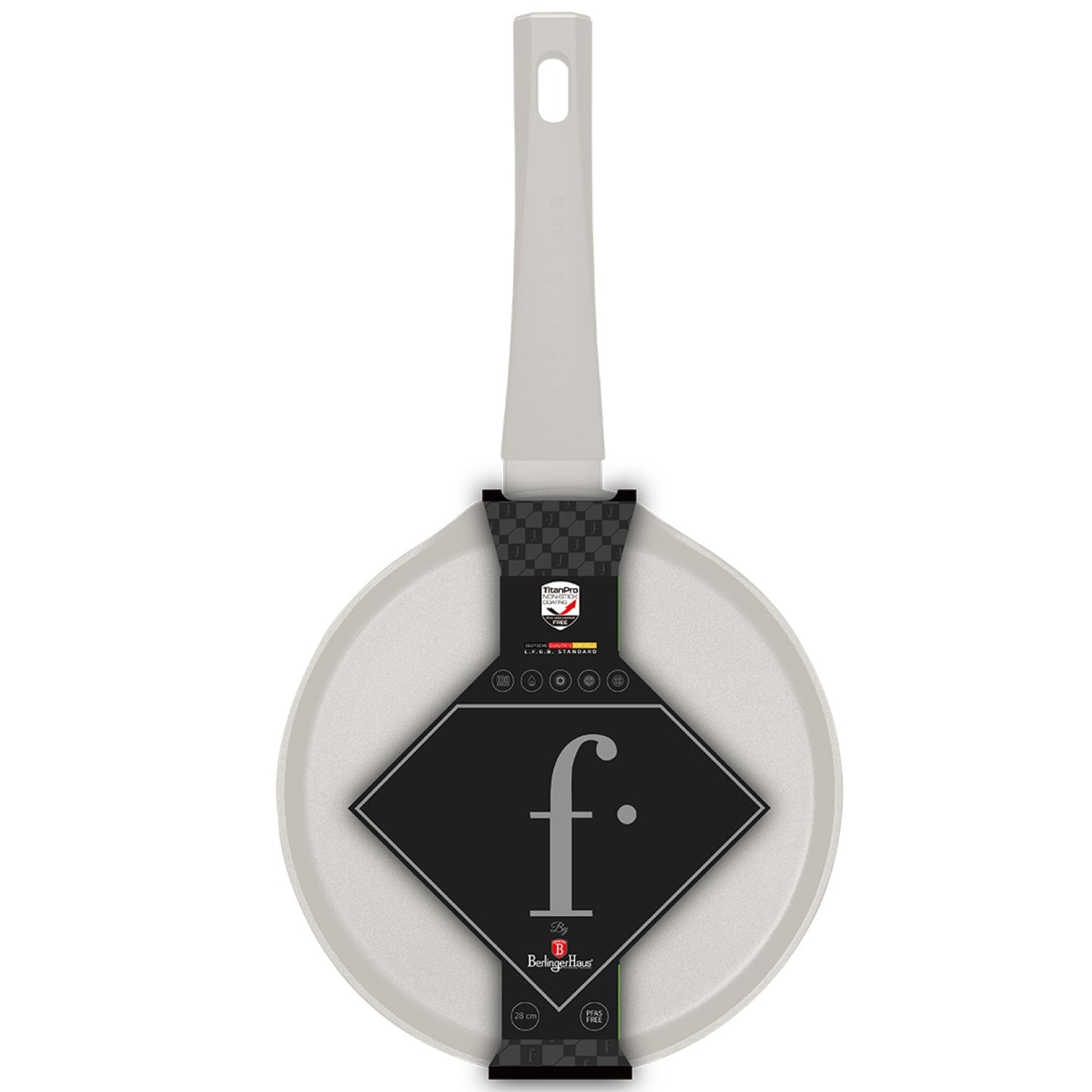 Fashion By Berlinger Haus 28cm TitanPro Non-Stick Pancake Pan - Cream