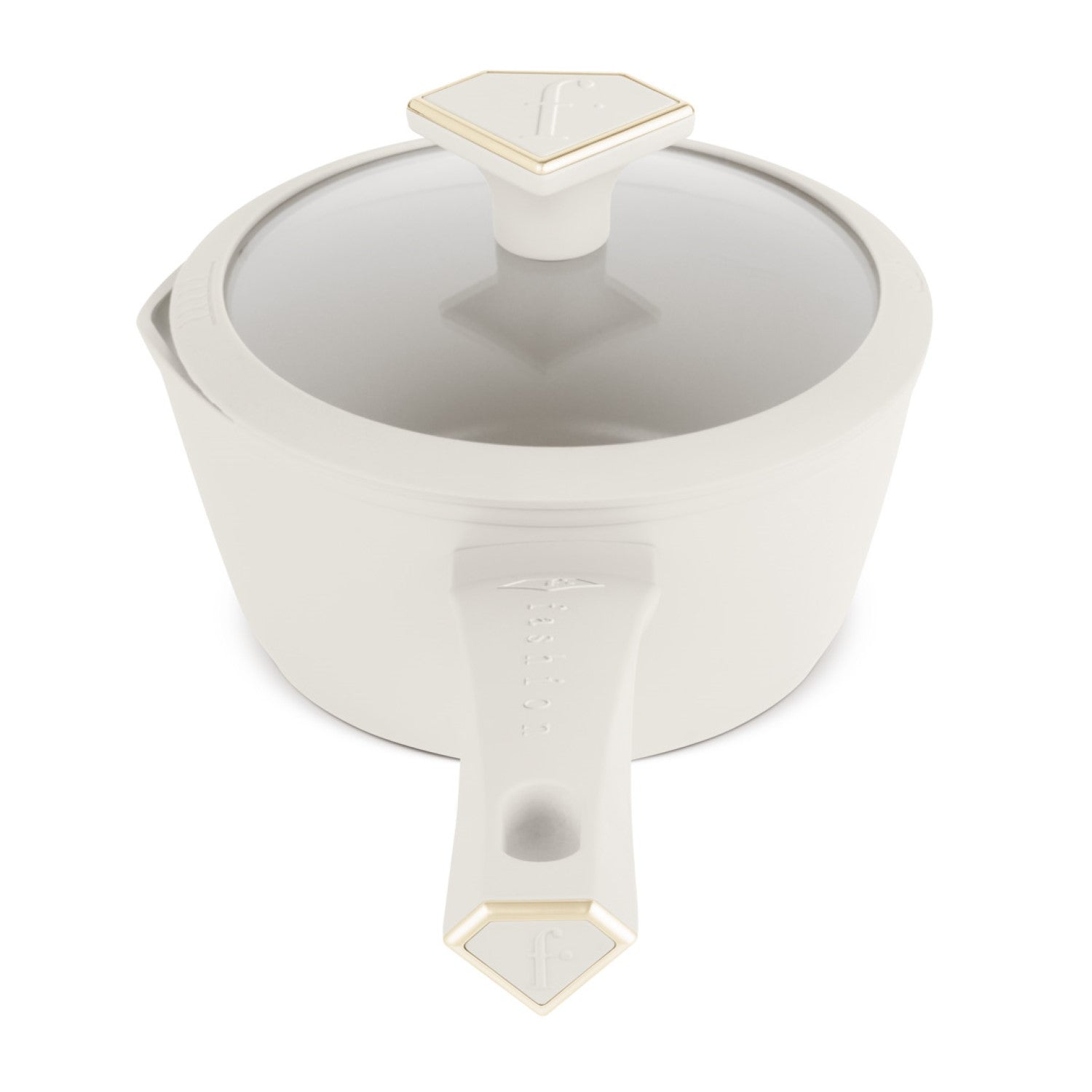 Fashion By Berlinger Haus 16cm TitanPro Non-Stick Sauce Pan with Lid - Cream