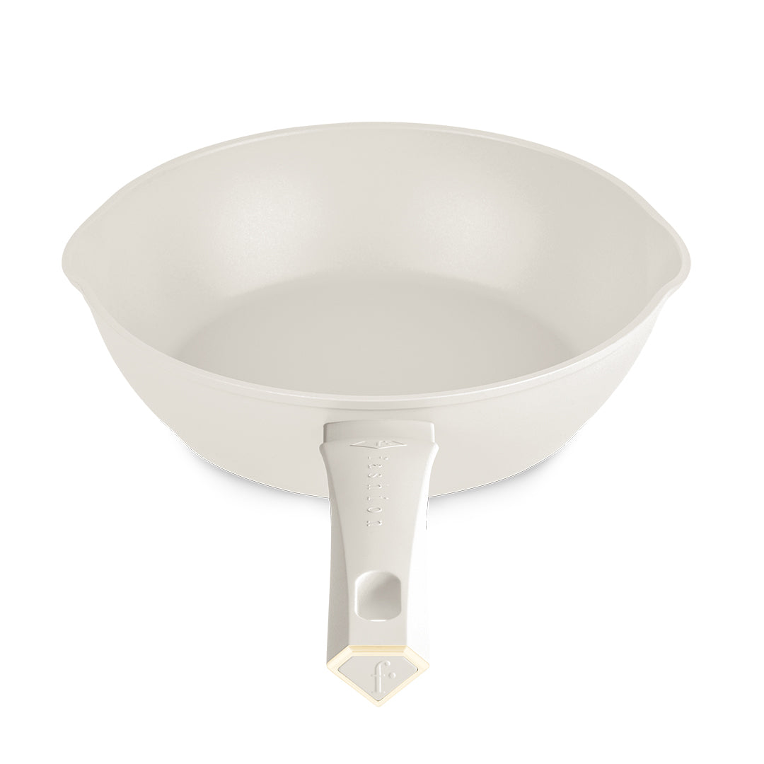 Fashion By Berlinger Haus 24cm Titan Pro Non-Stick Deep Frypan - Matt Cream