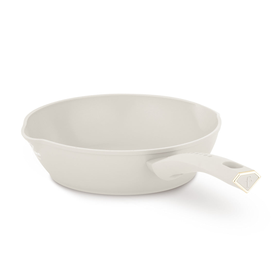 Fashion By Berlinger Haus 24cm Titan Pro Non-Stick Deep Frypan - Matt Cream