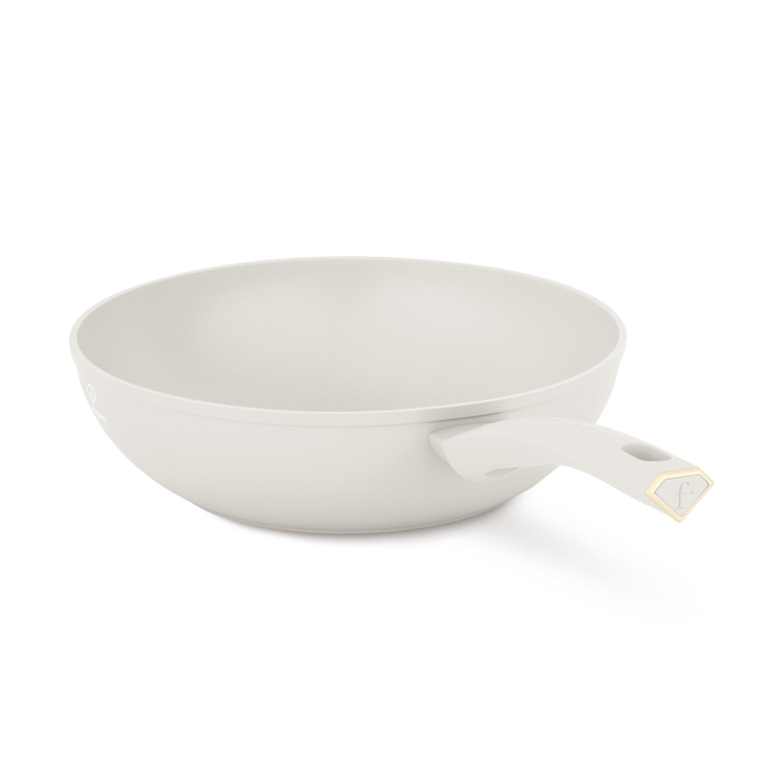 Fashion By Berlinger Haus 28cm TitanPro Non-Stick Wok - Cream