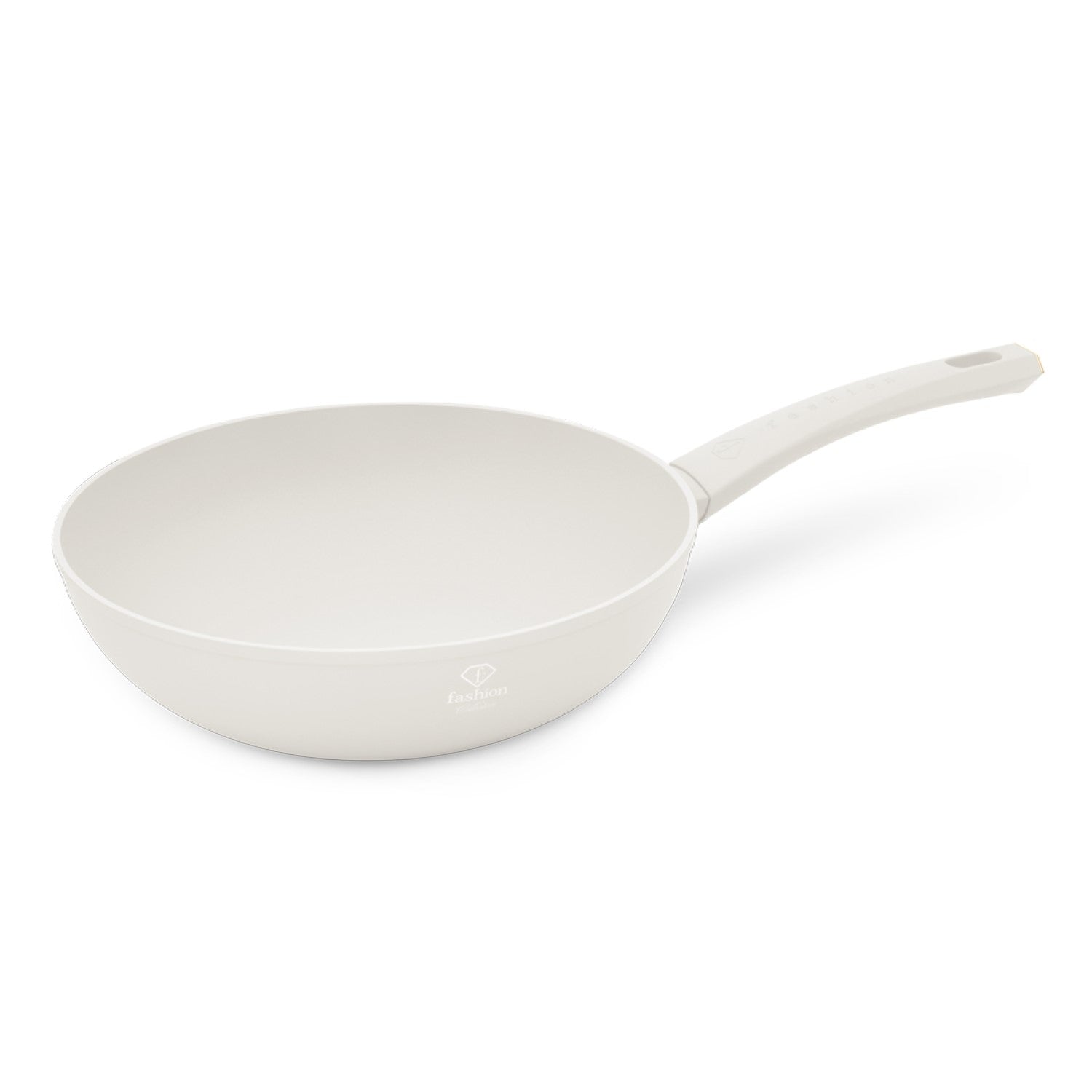 Fashion By Berlinger Haus 28cm TitanPro Non-Stick Wok - Cream