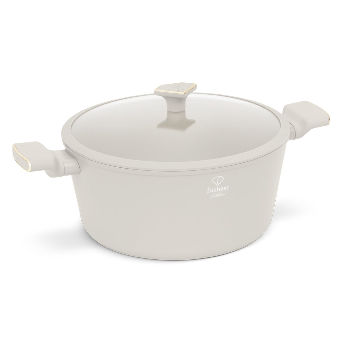 Fashion By Berlinger Haus 30cm TitanPro Non-Stick Casserole with Lid - Cream