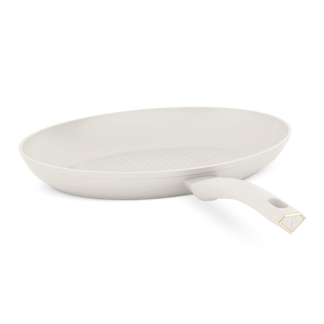 Fashion By Berlinger Haus 35cm Titan Pro Non-Stick Fish Pan - Matt Cream