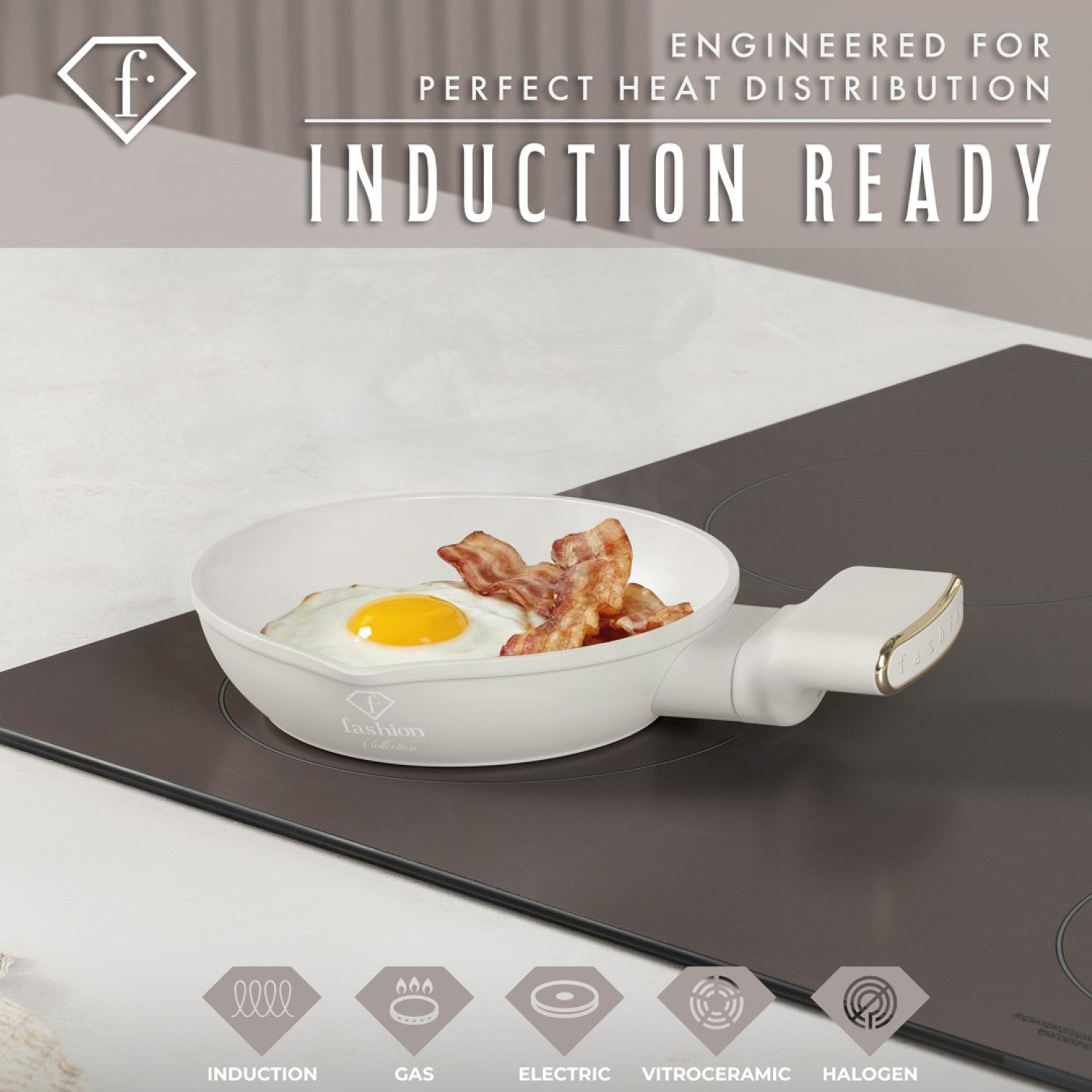 Fashion By Berlinger Haus 16cm TitanPro Non-Stick Mini Pan - Cream