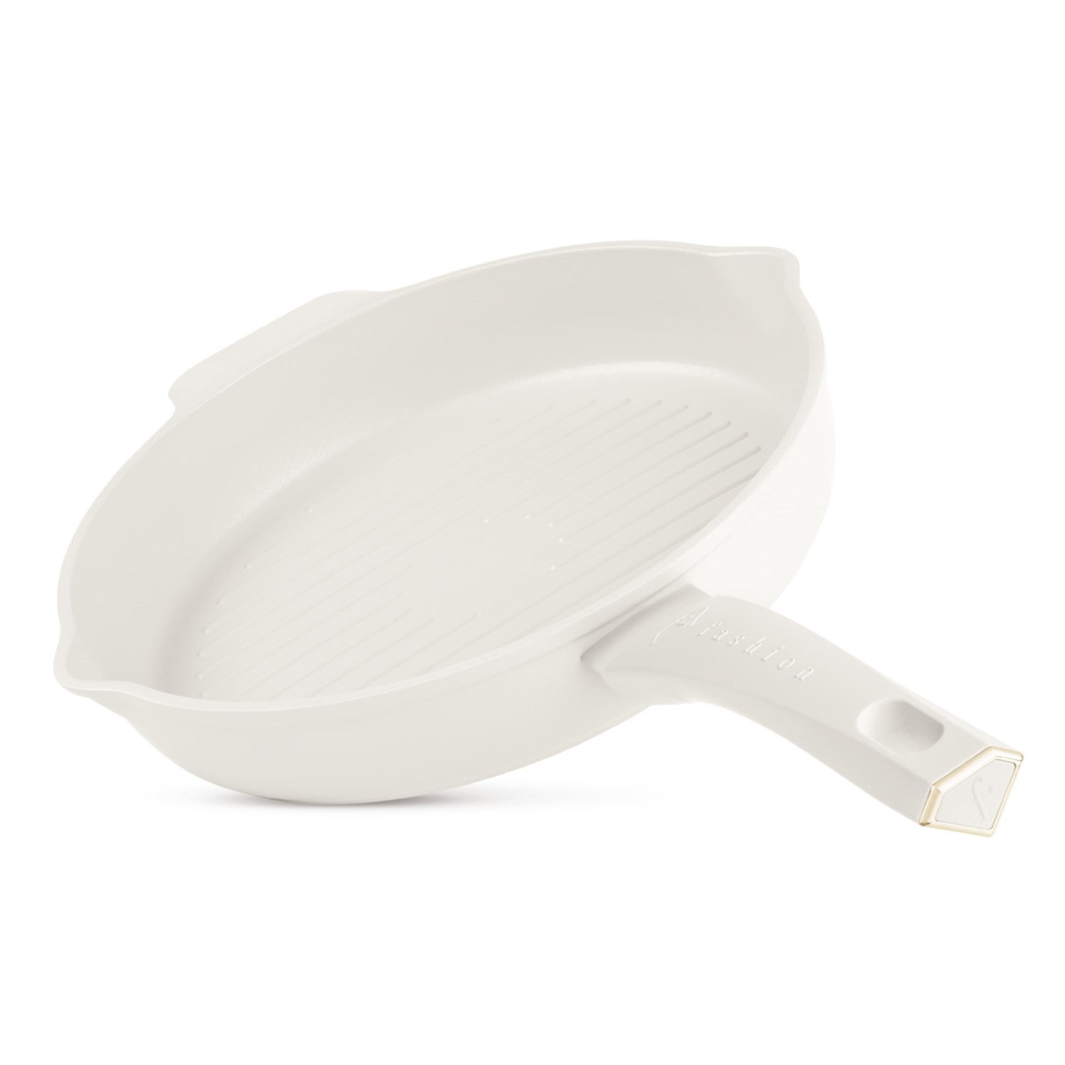 Fashion By Berlinger Haus 26cm TitanPro Non-Stick Round Grill Pan - Cream