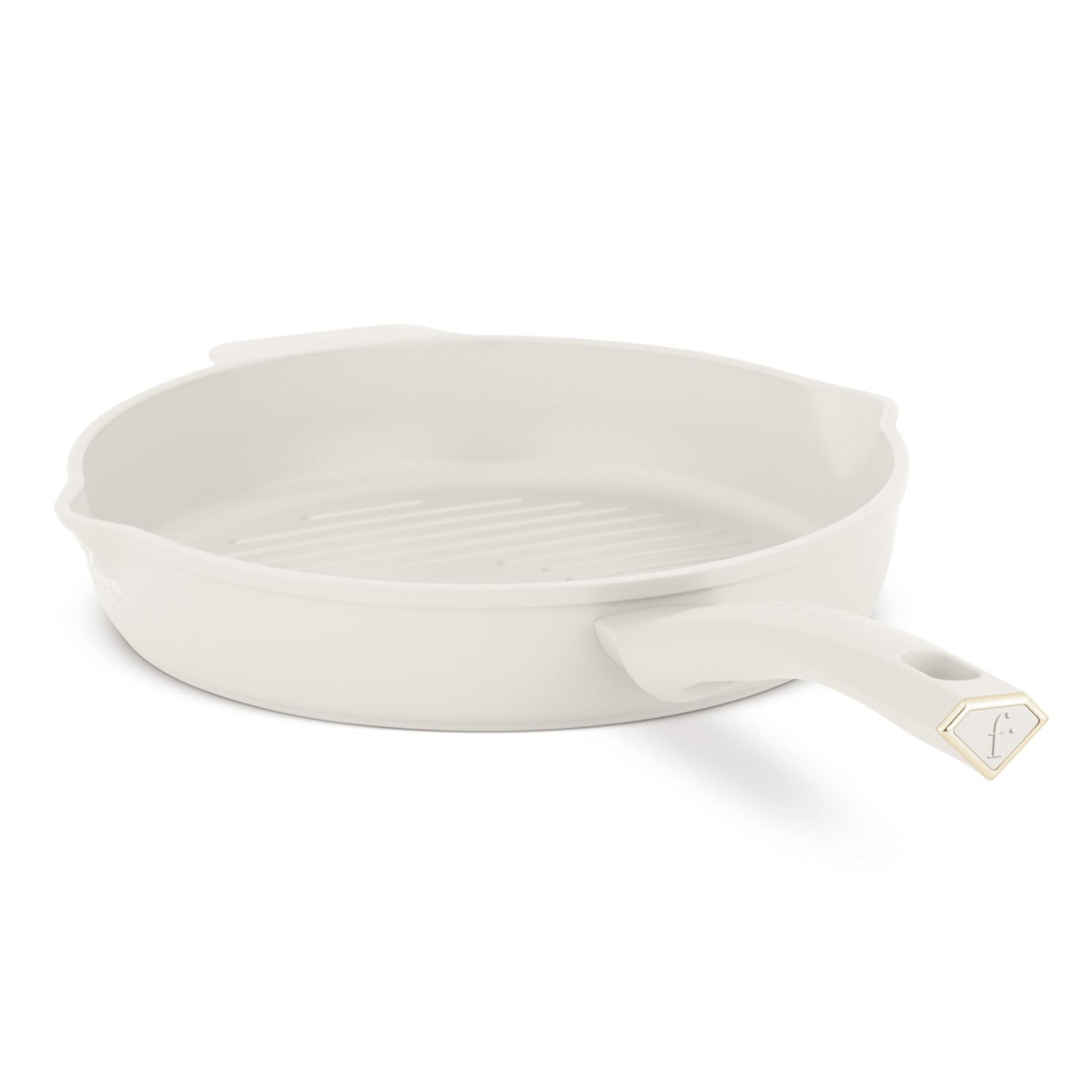 Fashion By Berlinger Haus 26cm TitanPro Non-Stick Round Grill Pan - Cream