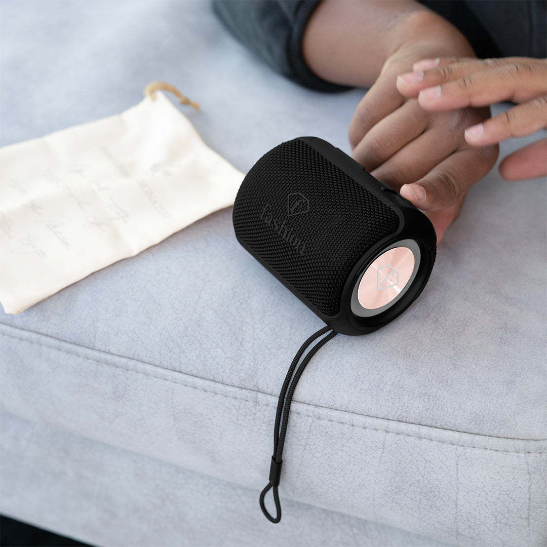 Fashion By Berlinger Haus Portable Bluetooth Speaker Small Size - Black Rose