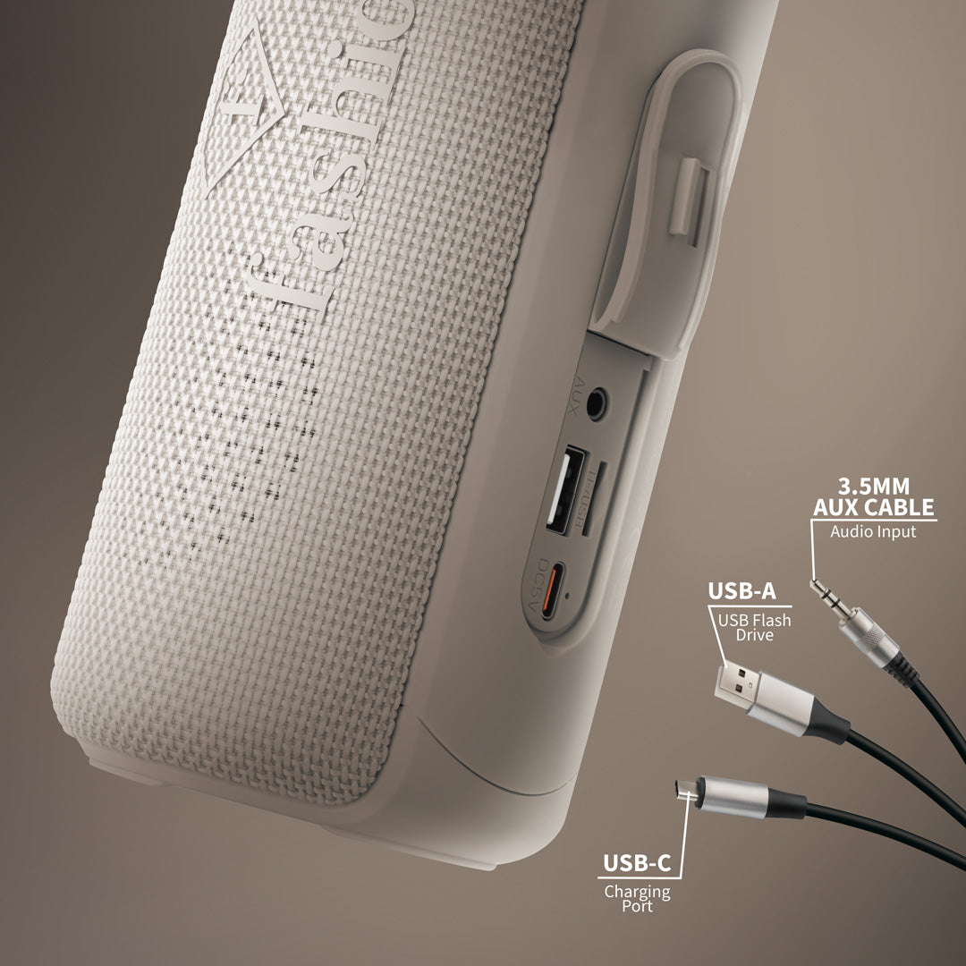 Fashion By Berlinger Haus Wireless Bluetooth Speaker - Matte Cream