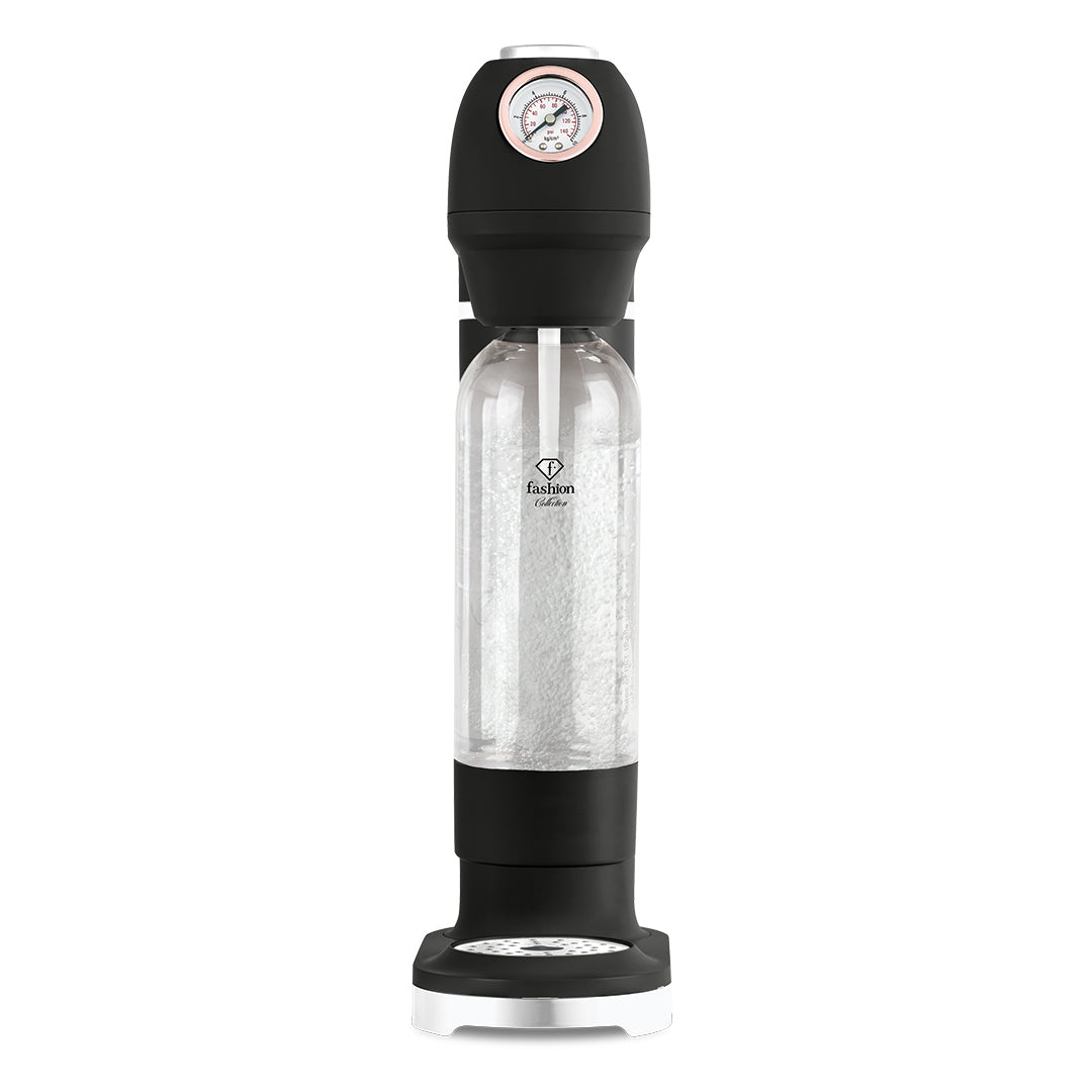 Fashion By Berlinger Haus Soda Maker with 2 Bottles and Barometer - Black Rose