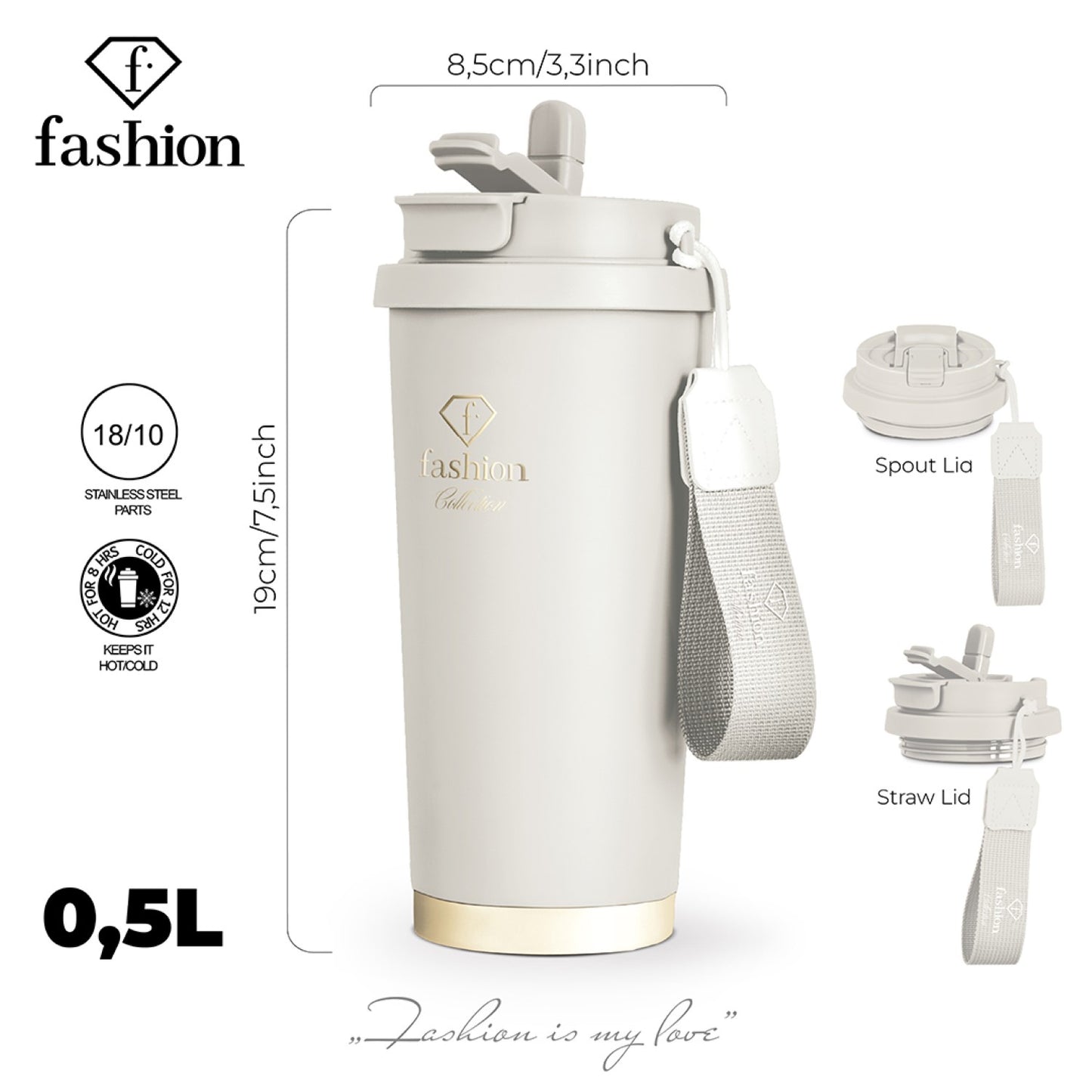 Fashion By Berlinger Haus 0.5L Coffee Mug - Cream