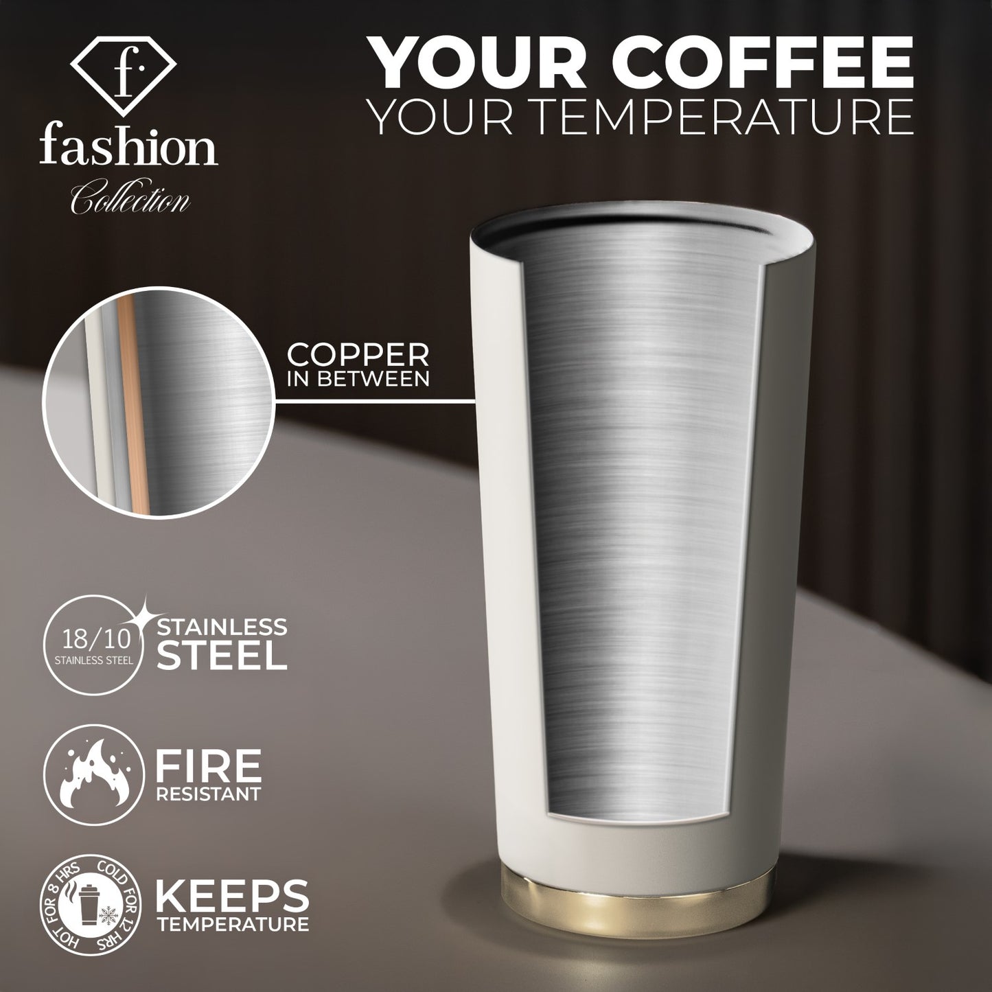 Fashion By Berlinger Haus 0.5L Coffee Mug - Cream
