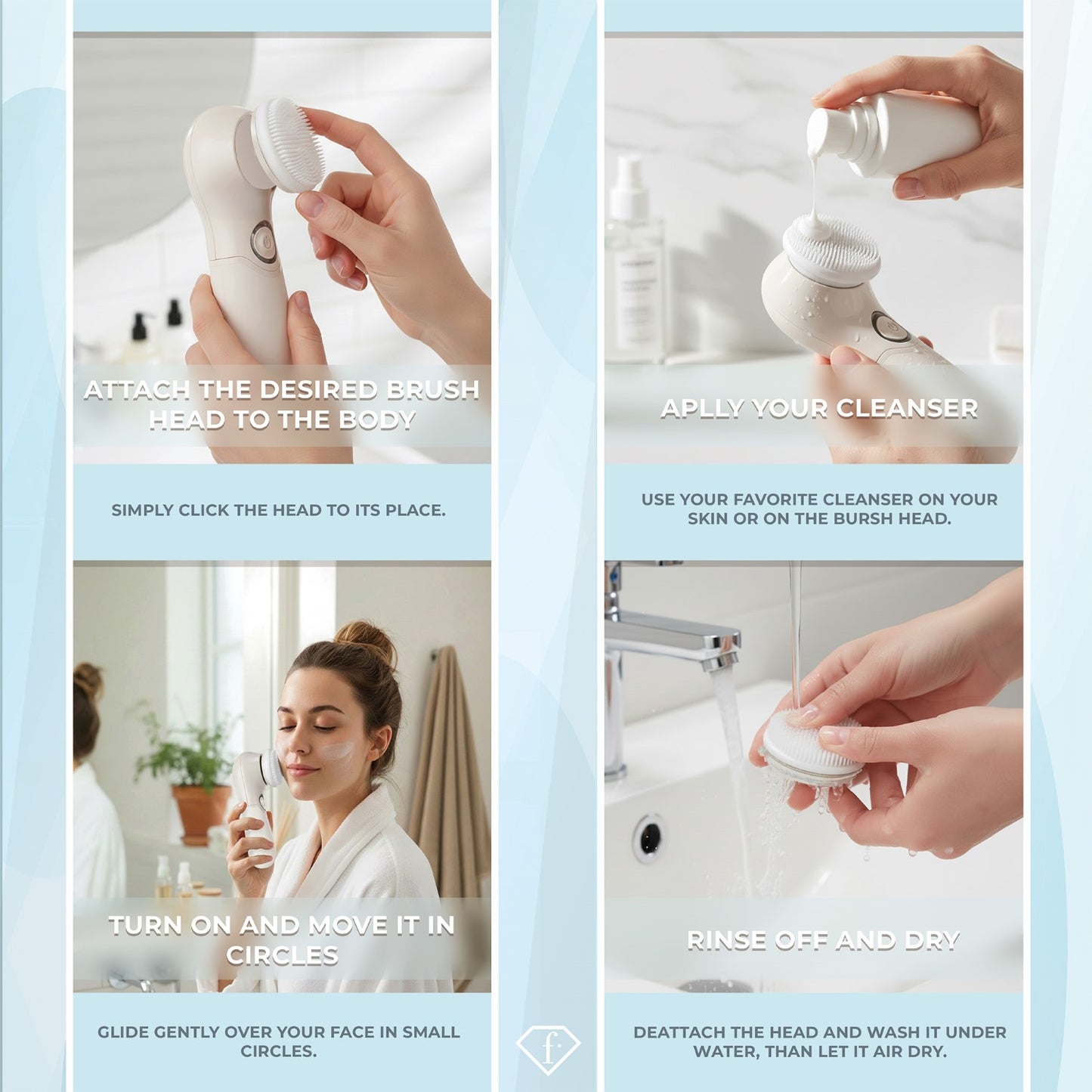 Fashion By Berlinger Haus 3-in-1 Facial Cleanser - Cream