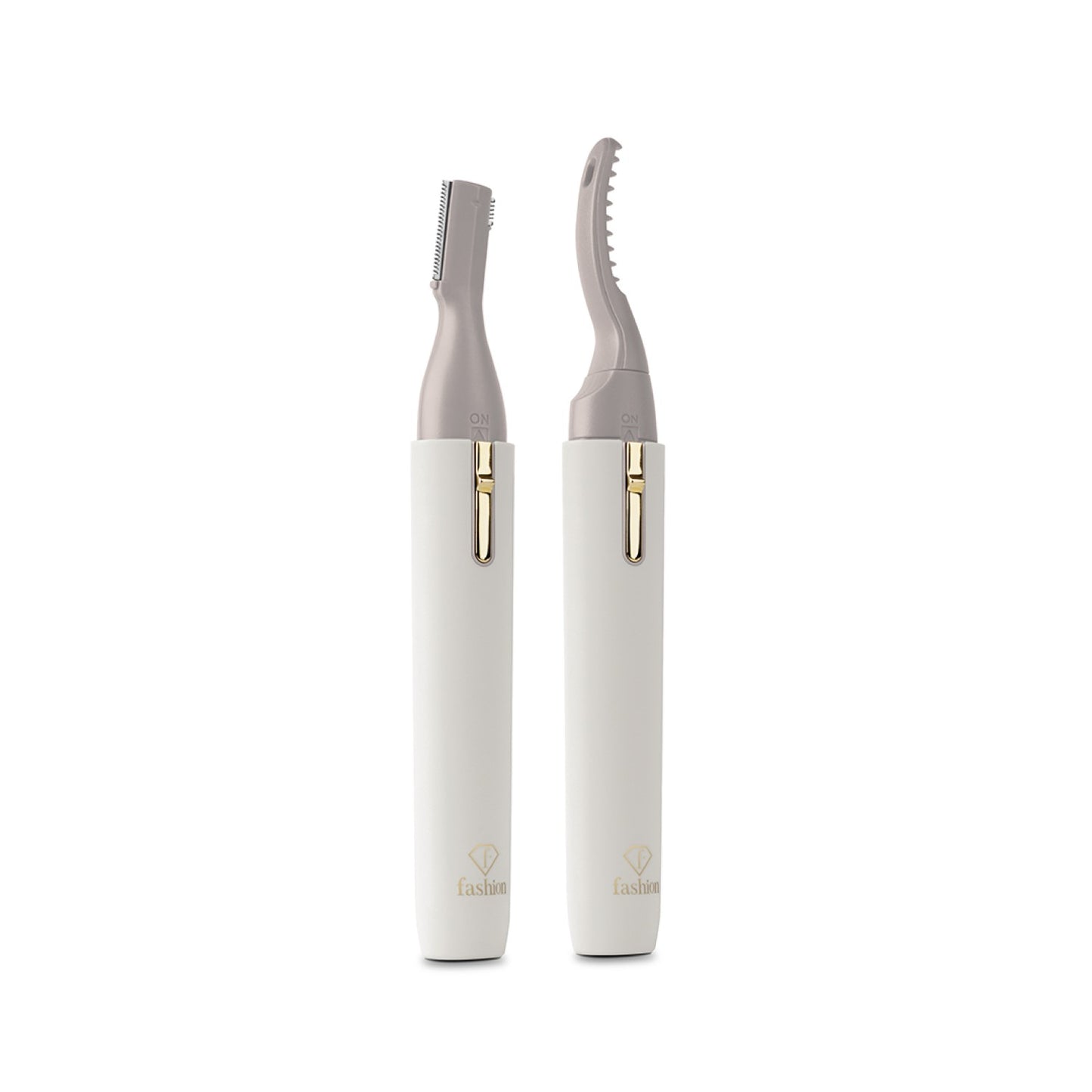 Fashion By Berlinger Haus 2-in-1 Heated Eyelash Curler & Electric Shaver - Cream