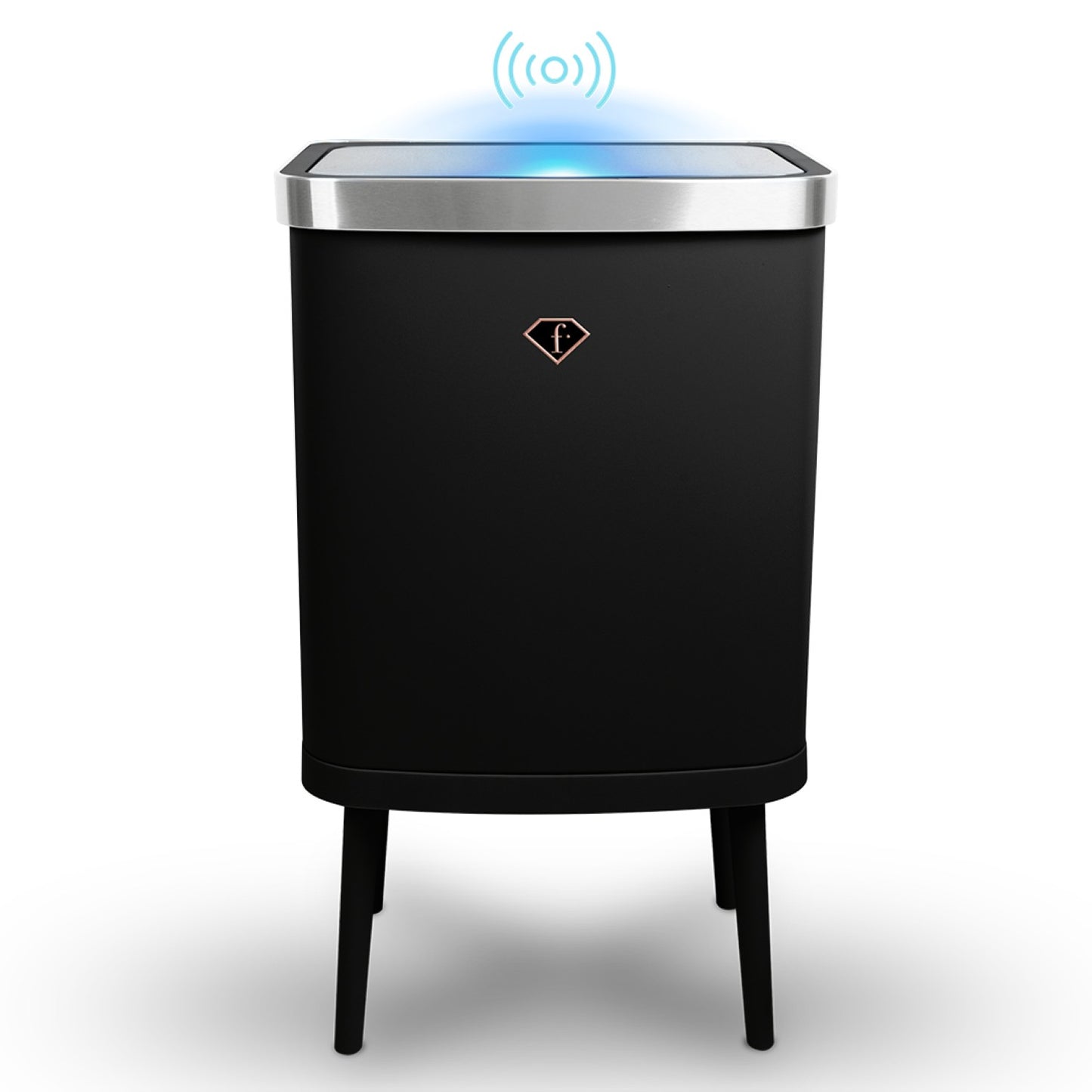 Fashion By Berlinger Haus 30L Sensor Bin - Black Rose