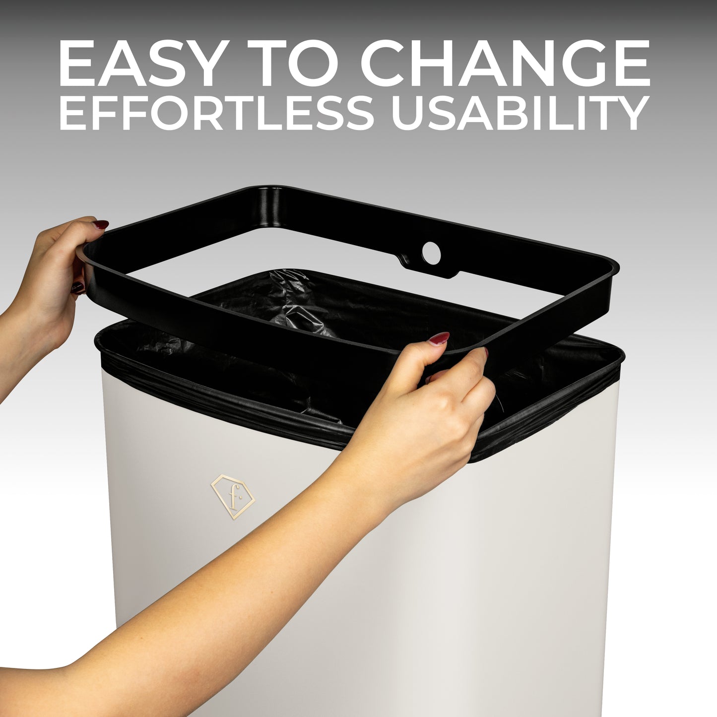 Fashion By Berlinger Haus 30L Sensor Bin - Cream