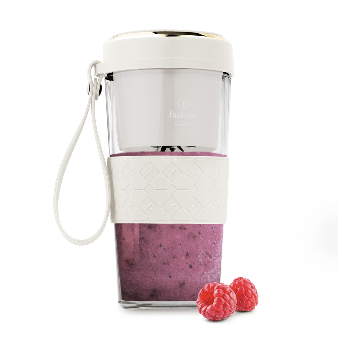Fashion By Berlinger Haus Mini Blender with USB Rechargeable Bottle - Cream