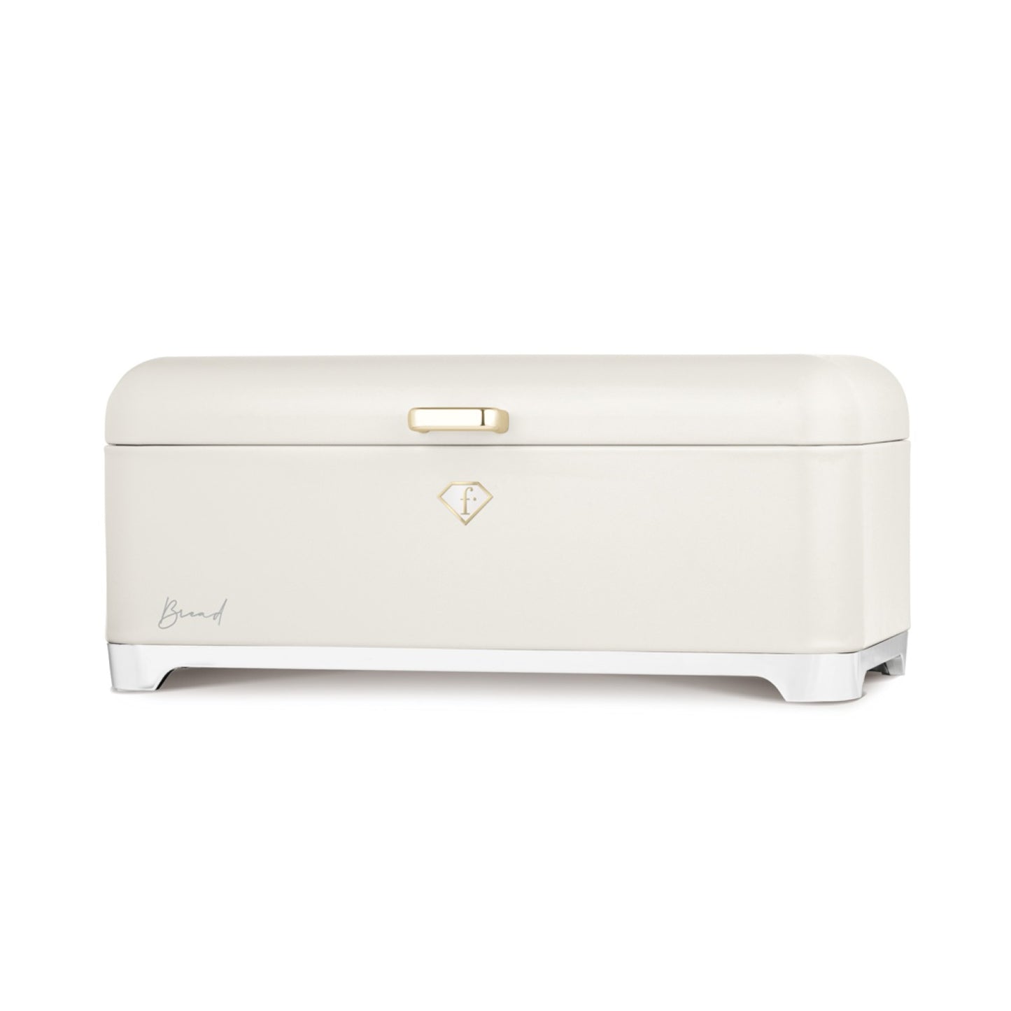 Fashion By Berlinger Haus Bread Box with 3-Piece Canister Set - Cream