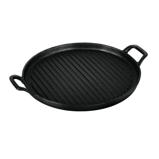 Berlinger Haus 30cm Enamel Cast Iron Round Grill Plate - Black Vantage