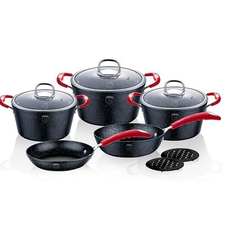Berlinger Haus 10-Piece Marble Coating Oven Safe Cookware Set