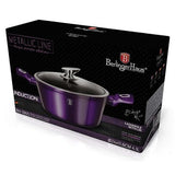 Berlinger Haus 24cm Marble Coating Casserole Pot - Royal Purple