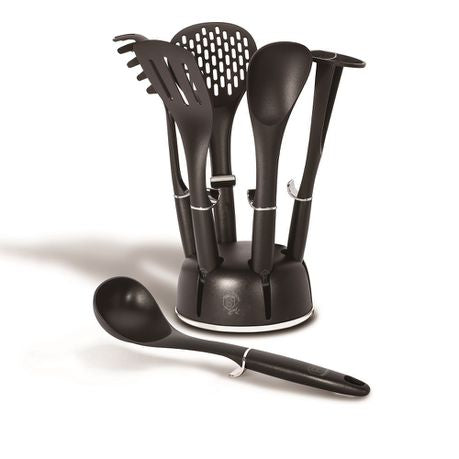 Berlinger Haus 7-Piece Non-Stick Kitchen Utensils Set - Royal Black