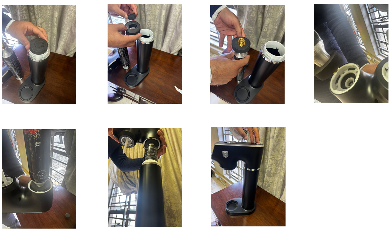 Berlinger Haus Soda Maker with 2 Bottles & Barometer - Anthracite