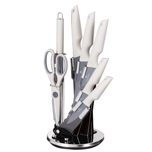 Berlinger Haus 8-Piece Non-Stick Knife Set with Stand - Aspen