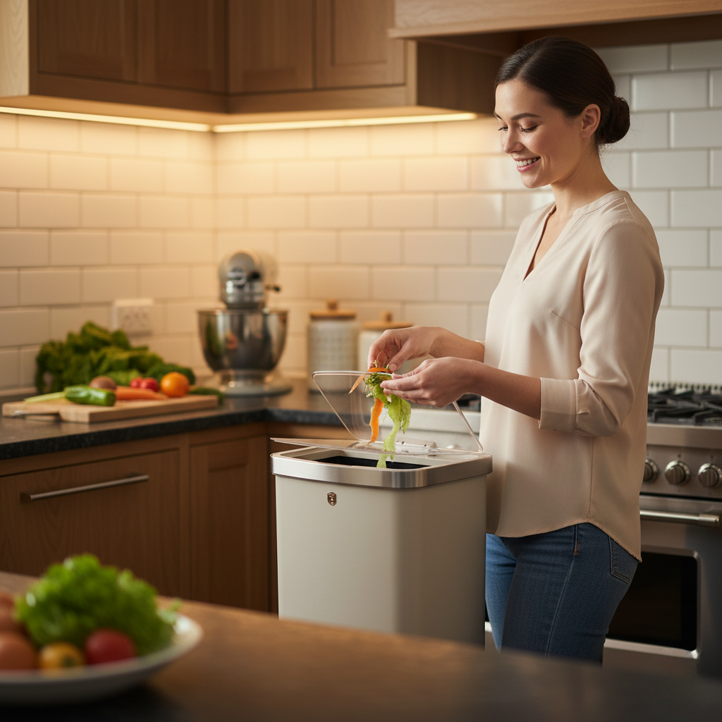 Berlinger Haus 60L Sensor Bin – Sahara