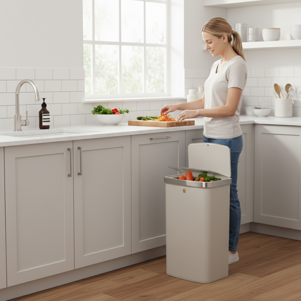 Berlinger Haus 60L Sensor Bin – Sahara