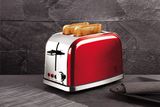 Berlinger Haus 2-Slice Stainless Steel Toaster - Burgundy Metallic