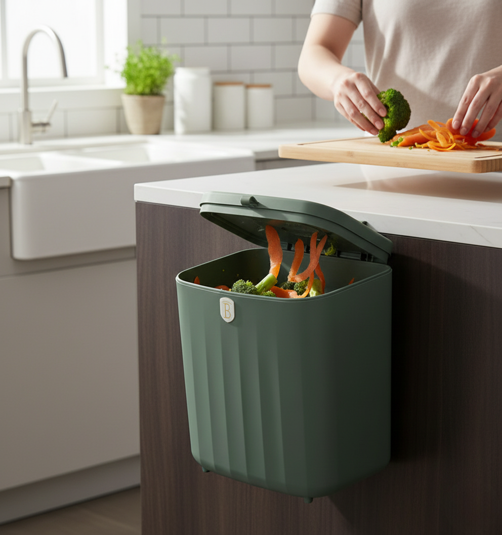 Berlinger Haus 7L Hanging Bin – Matte Green