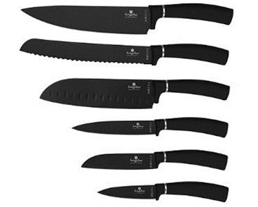 Berlinger haus 6 piece knife set Black Rose