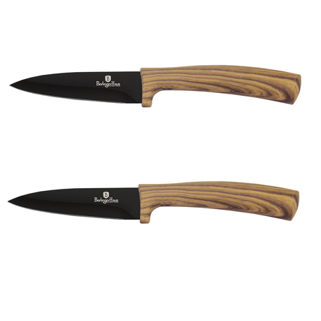 Berlinger Haus 9cm Diamond Coating Light Wood Paring Knife - Set of 2