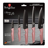 Berlinger Haus 6-Piece Non-Stick Knife Set with Magnetic Hanger - iROSE